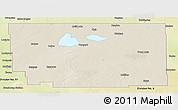 Shaded Relief Panoramic Map of Division No. 10, physical outside