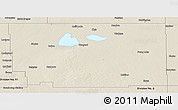 Shaded Relief Panoramic Map of Division No. 10