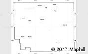 Blank Simple Map of Division No. 10, cropped outside