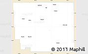 Classic Style Simple Map of Division No. 10, single color outside