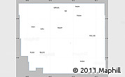 Gray Simple Map of Division No. 10, single color outside