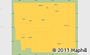 Savanna Style Simple Map of Division No. 10, single color outside