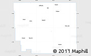 Silver Style Simple Map of Division No. 10, single color outside