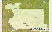 Physical 3D Map of Division No. 11, satellite outside