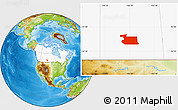 Physical Location Map of Division No. 11, highlighted country