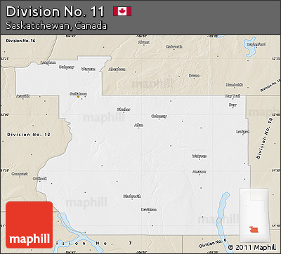 Classic Style Map of Division No. 11