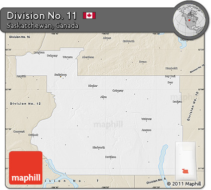 Classic Style Map of Division No. 11