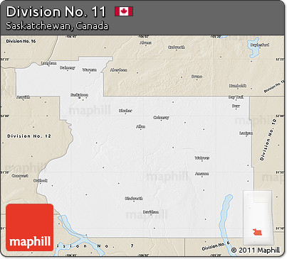 Classic Style Map of Division No. 11