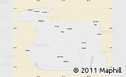 Classic Style Map of Division No. 11, single color outside