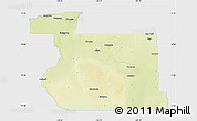 Physical Map of Division No. 11, single color outside