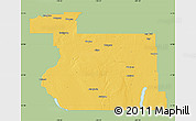 Savanna Style Map of Division No. 11, single color outside