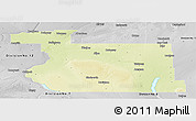 Physical Panoramic Map of Division No. 11, desaturated