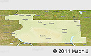 Physical Panoramic Map of Division No. 11, satellite outside