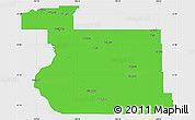 Political Simple Map of Division No. 11, single color outside