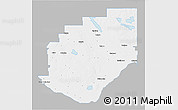 Gray 3D Map of Division No. 16, single color outside