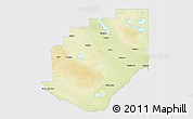 Physical 3D Map of Division No. 16, single color outside
