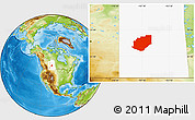 Physical Location Map of Division No. 16, highlighted parent region