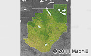 Satellite Map of Division No. 16, desaturated