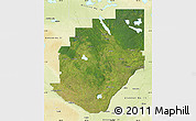 Satellite Map of Division No. 16, physical outside