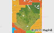 Satellite Map of Division No. 16, political outside
