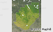 Satellite Map of Division No. 16, semi-desaturated