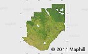 Satellite Map of Division No. 16, single color outside