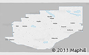 Gray Panoramic Map of Division No. 16, single color outside