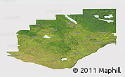 Satellite Panoramic Map of Division No. 16, cropped outside