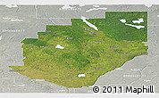 Satellite Panoramic Map of Division No. 16, lighten, semi-desaturated