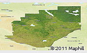Satellite Panoramic Map of Division No. 16, physical outside