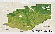 Satellite Panoramic Map of Division No. 16, shaded relief outside