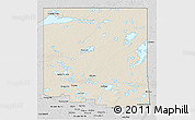 Shaded Relief 3D Map of Division No. 18, desaturated
