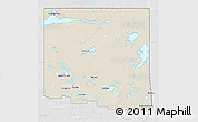 Shaded Relief 3D Map of Division No. 18, lighten, desaturated