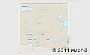 Shaded Relief 3D Map of Division No. 18, lighten