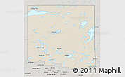 Shaded Relief 3D Map of Division No. 18, semi-desaturated