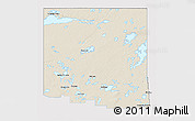 Shaded Relief 3D Map of Division No. 18, single color outside