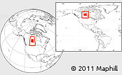 Blank Location Map of Division No. 18, within the entire country