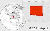 Blank Location Map of Division No. 18, highlighted country