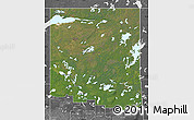 Satellite Map of Division No. 18, desaturated