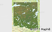 Satellite Map of Division No. 18, physical outside