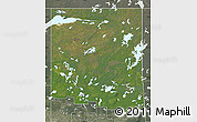 Satellite Map of Division No. 18, semi-desaturated