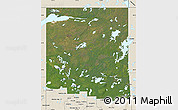 Satellite Map of Division No. 18, shaded relief outside