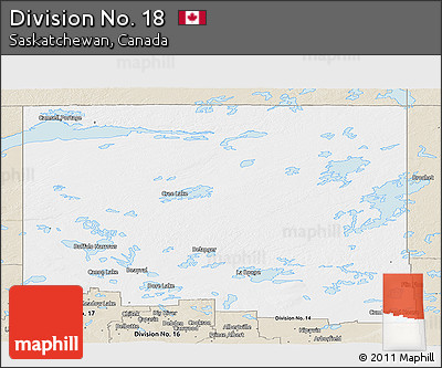 Classic Style Panoramic Map of Division No. 18