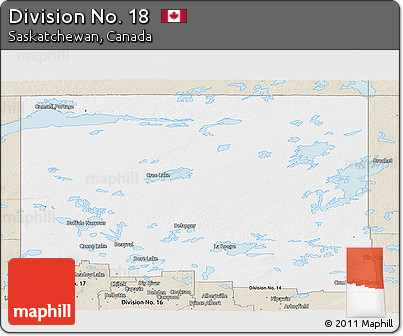 Classic Style Panoramic Map of Division No. 18