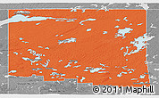 Political Panoramic Map of Division No. 18, desaturated