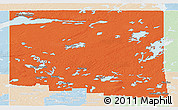 Political Panoramic Map of Division No. 18, lighten