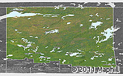 Satellite Panoramic Map of Division No. 18, desaturated