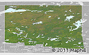 Satellite Panoramic Map of Division No. 18, lighten, desaturated