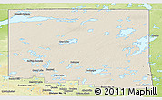 Shaded Relief Panoramic Map of Division No. 18, physical outside