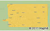 Savanna Style 3D Map of Division No.  2, single color outside